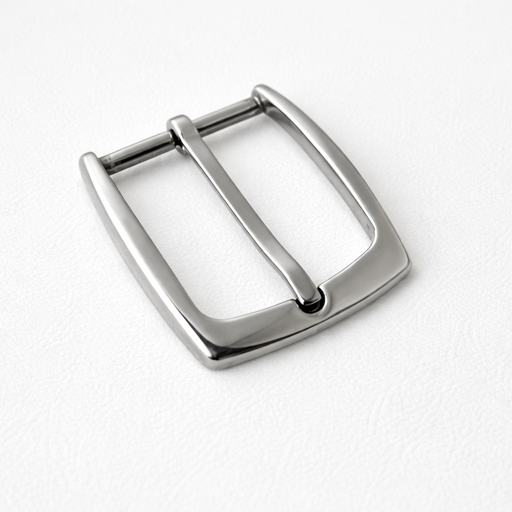 acciaioinox2 fibbia in acciaio inox su sfondo neutro