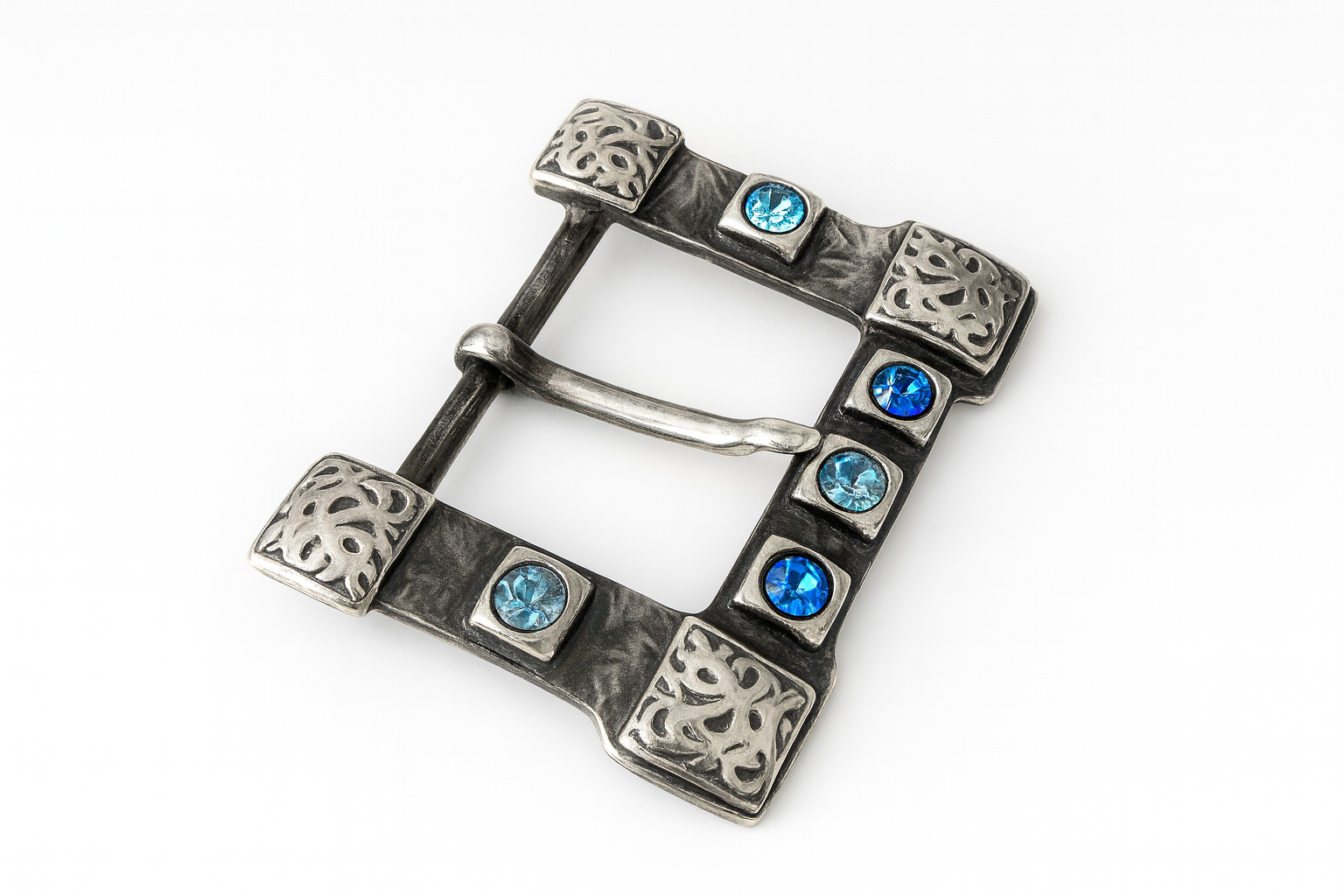 fibbia donna con applicazione di cristalli fibbia donna con cristalli