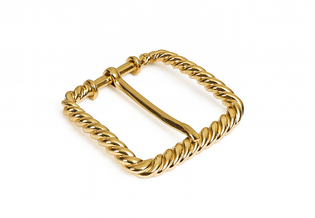 fibbia donna texturizzata fibbia donna con trama dorata